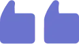 Image of purple quote marks